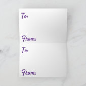 Gepersonaliseerde tekst & 3D-ontwerpkerst Feestdagen Kaart (Binnen)