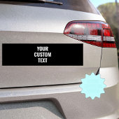 Gepersonaliseerde tekst aangepaste auto's bumpersticker
