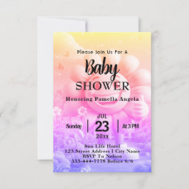 Gepersonaliseerde tekst Baby shower Kaart