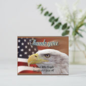 Gepersonaliseerde Tekst Bedankt Patriottische Sjab Briefkaart (Staand voorkant)