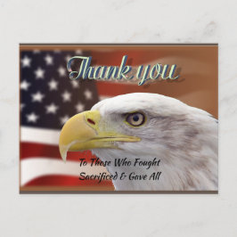 Gepersonaliseerde Tekst Bedankt Patriottische Sjab Briefkaart
