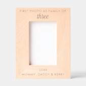Gepersonaliseerde tekst Eerste familiefoto gegrave Gegraveerde Lijstjes (Voorkant)