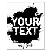 Gepersonaliseerde tekst en afbeelding rubberstempel (Afrduk)