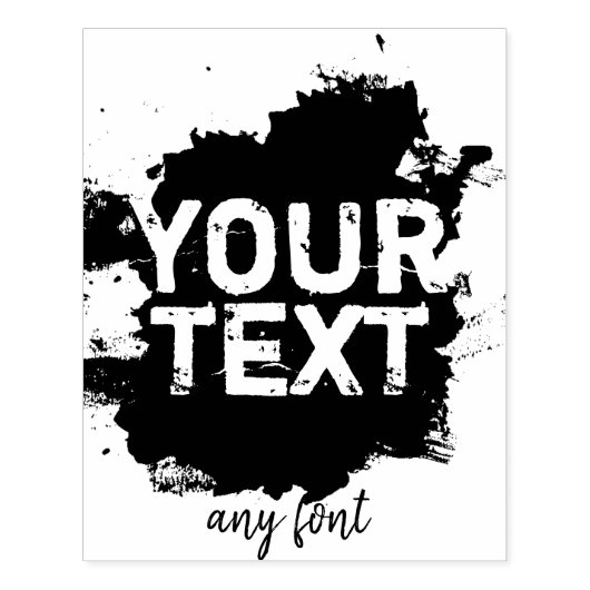 Gepersonaliseerde tekst en afbeelding rubberstempel (Afrduk)