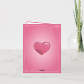 Gepersonaliseerde tekst en foto Valentijnsdag kaar Bedankkaart (Achterkant)