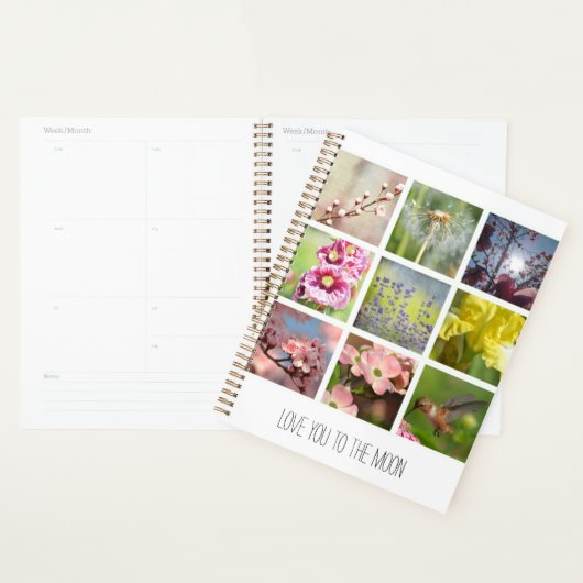 Gepersonaliseerde tekst- en fotocollage planner (Display)