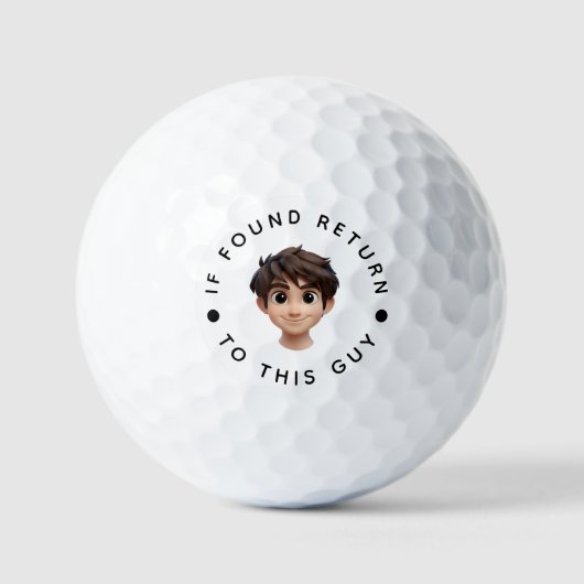 Gepersonaliseerde tekst en naam golfballen (Voorkant)