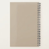 GEPERSONALISEERDE TEKST EN NAAM INITIËLE MAANDAGOC PLANNER (Achterkant)