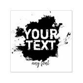 Gepersonaliseerde tekst en romige afbeelding  zelfinktende stempel (Design)