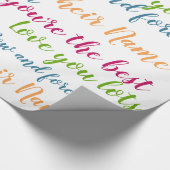Gepersonaliseerde TEKST GiftWrap - Handschrift Scr Cadeaupapier (Hoek)