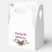 Gepersonaliseerde tekst Holly en Berry Kerstmis Bedankdoosjes (Geopend)