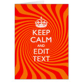 Gepersonaliseerde tekst KEEP CALM EN Heb Oranje Dr (Voorkant)