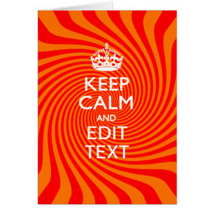 Gepersonaliseerde tekst KEEP CALM EN Heb Oranje Dr