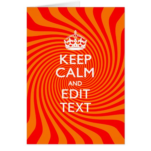 Gepersonaliseerde tekst KEEP CALM EN Heb Oranje Dr (Voorkant)