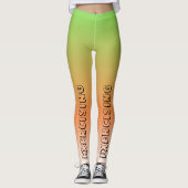 Gepersonaliseerde tekst l Mode gradiënt Oefenen Leggings (Voorkant)