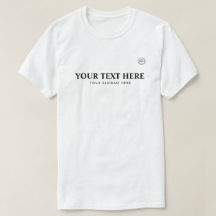 Gepersonaliseerde tekst logo slogan t-shirt
