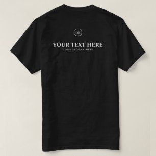 Gepersonaliseerde tekst logo slogan t-shirt