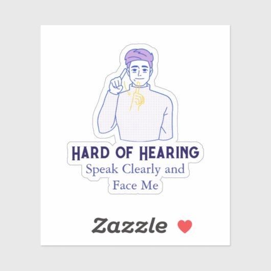 Gepersonaliseerde tekst met symbool voor slechthor sticker (Vel)