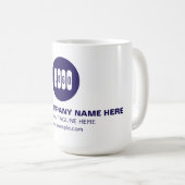 Gepersonaliseerde tekst of ontwerp koffiemok (Voorkant rechts)