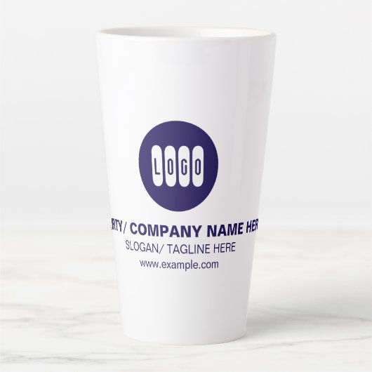 Gepersonaliseerde tekst of ontwerp latte mok (Voorkant)