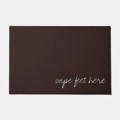 Gepersonaliseerde tekst op donkere chocolade deurmat (Voorkant)