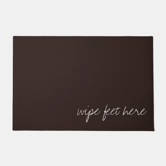 Gepersonaliseerde tekst op donkere chocolade deurmat (Voorkant)