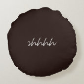 Gepersonaliseerde tekst op donkere chocolade rond kussen (Achterkant)