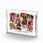 Gepersonaliseerde tekst pret geheugencollage fotoblokken (Rechts)