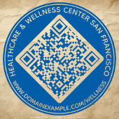 Gepersonaliseerde tekst, QR-code en URL-ronde Zelfinktende Stempel