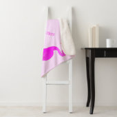 Gepersonaliseerde tekst Sherpa Deken Roze Flamingo (In situ)