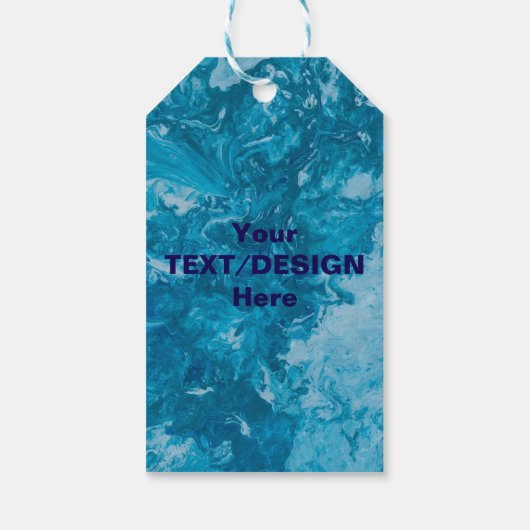 Gepersonaliseerde tekst/stijlvol ontwerp cadeaulabel (Achterkant)