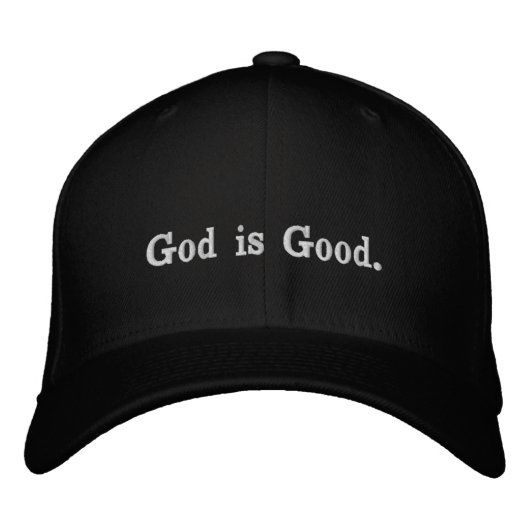 Gepersonaliseerde tekst van God is goed Geborduurde Pet (Voorkant)
