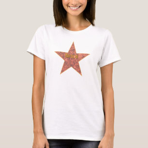 Gepersonaliseerde tekst van Hollywood Star T-shirt