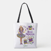 Gepersonaliseerde tekst voor Bead Princess - Mardi Tote Bag (Achterkant)