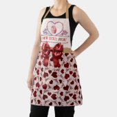 Gepersonaliseerde tekst, Waterverf hart en perskoe Schort (Insitu)