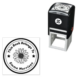 Gepersonaliseerde tekst Zonnebloem Zelfinktende Stempel