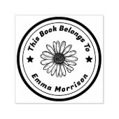 Gepersonaliseerde tekst Zonnebloem Zelfinktende Stempel (Design)