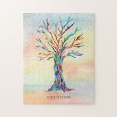 Gepersonaliseerde tekstmozaïekstructuur legpuzzel (Verticaal)