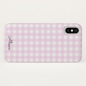 Gepersonaliseerde telefoonhoes met pastelroze ging Case-Mate iPhone case (Achterkant (horizontaal))