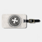 Gepersonaliseerde Tempeliers Middeleeuwse Kruiszeg Bagagelabel (Voorkant horizontaal)