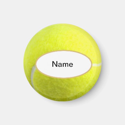 gepersonaliseerde tennis ball magneet (Voorkant)