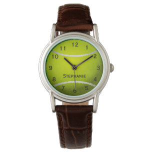 Gepersonaliseerde Tennis Ball Sport Vrouwen Horloge