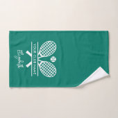 Gepersonaliseerde Tennis Club Naam Team Coach Handdoek (Handdoek)