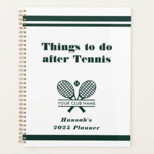 Gepersonaliseerde Tennis Club Naam Team Spelers 20 Planner