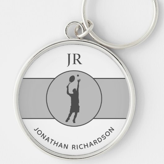 Gepersonaliseerde Tennis Coach-cadeautjes voor Ten Sleutelhanger (Voorkant)