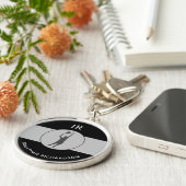 Gepersonaliseerde Tennis Coach-cadeautjes voor Ten Sleutelhanger (Zijkant)