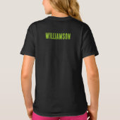 Gepersonaliseerde Tennis Geboorte Jaar Naam Verjaa T-shirt (Achterkant)