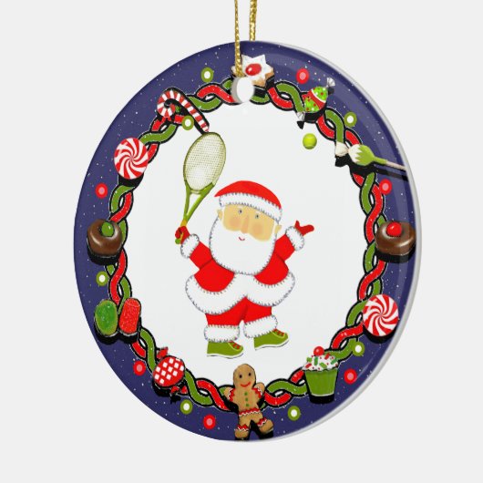 Gepersonaliseerde Tennis Keepsake Gift Keramisch Ornament (Links)