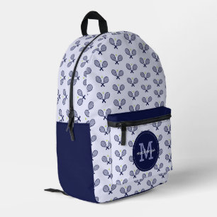 Gepersonaliseerde tennis patroon tennisspeler bedrukte rugzak