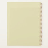 Gepersonaliseerde Tennis Player Racket Motif 2025 Planner (Achterkant)